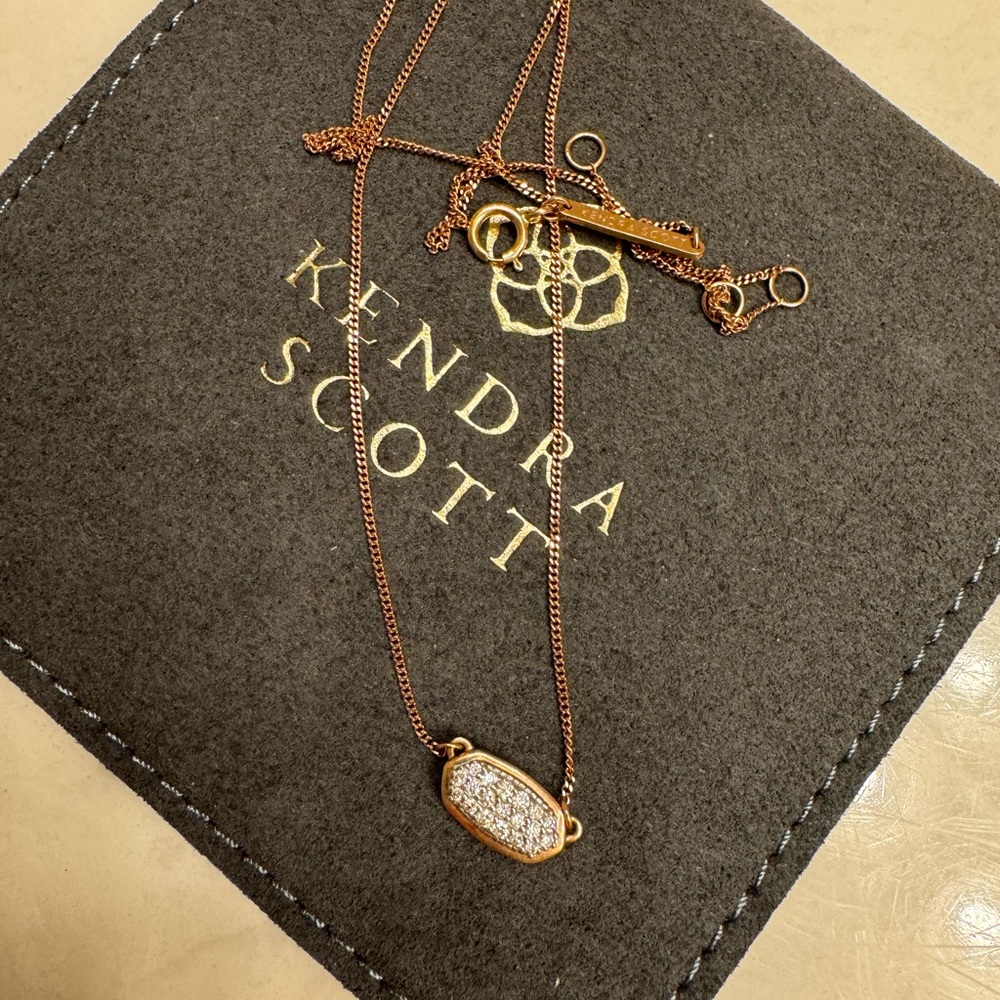 Kendra Scott Lisa Necklace 14K Rose Gold